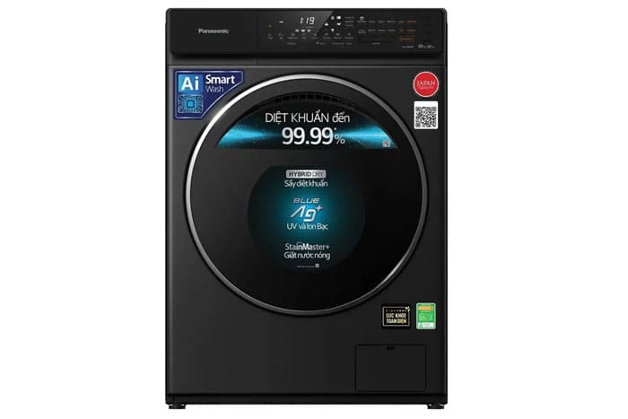 Máy giặt sấy Panasonic Inverter giặt 9 kg sấy 6 Kg NA-S96FR1BVT